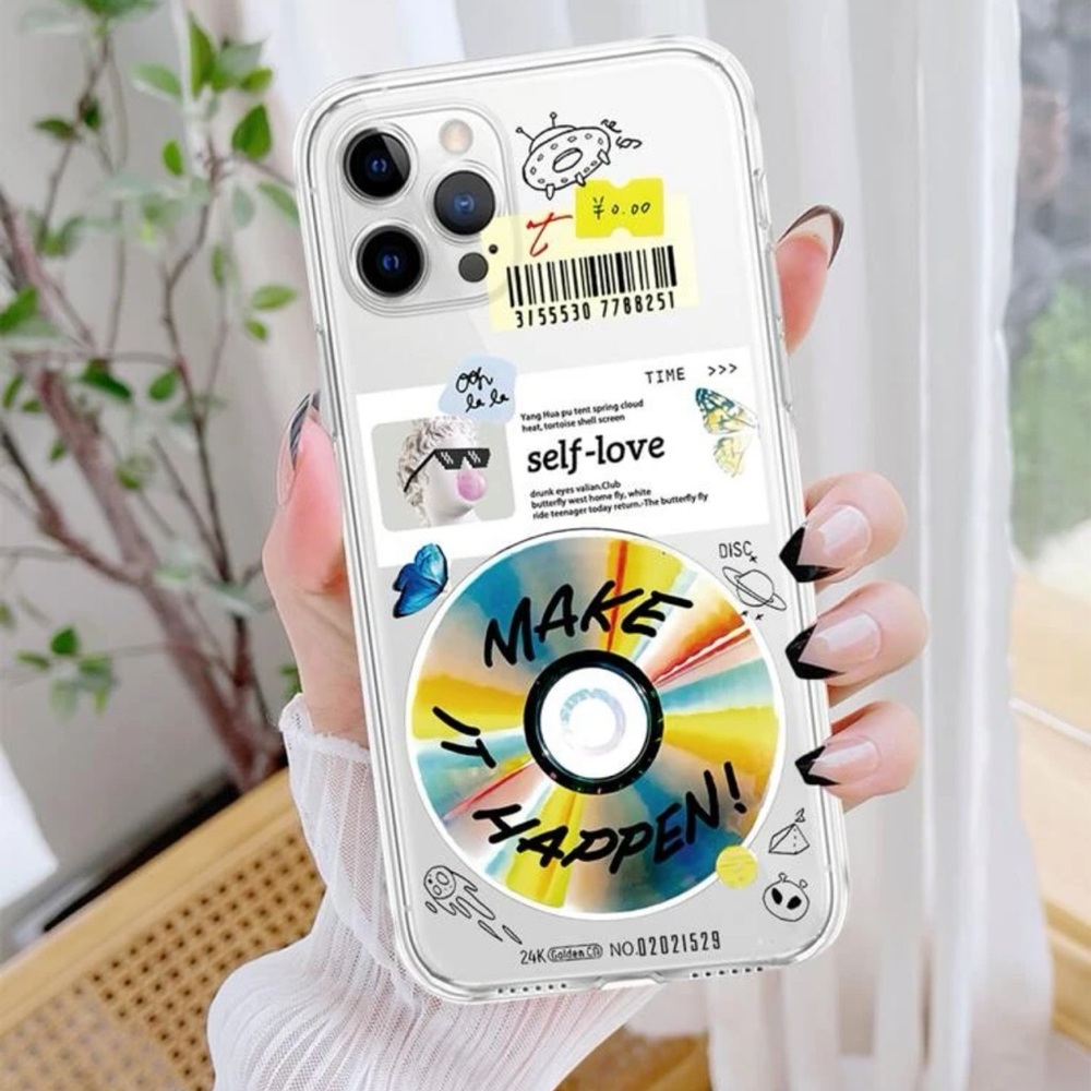Multicolor and FAKE MAKEUP eyeshadow pattern IPhone 12 Pro Max cases
